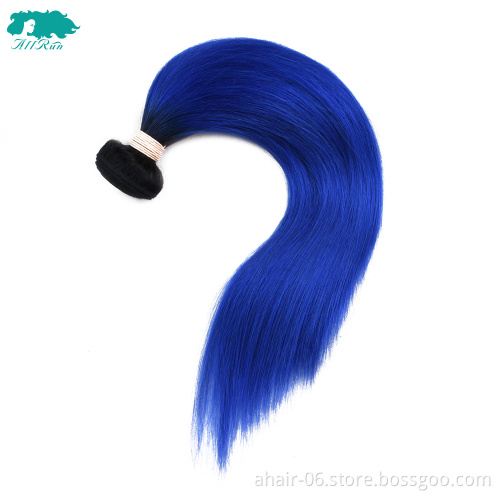 online wholesale shop fashion good price blue ombre hair virgin chinese hair double drawn